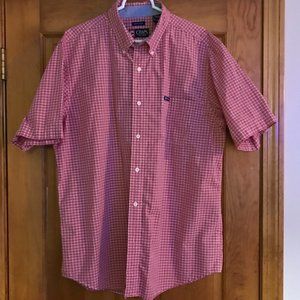 men's XL Chaps red button down shirt